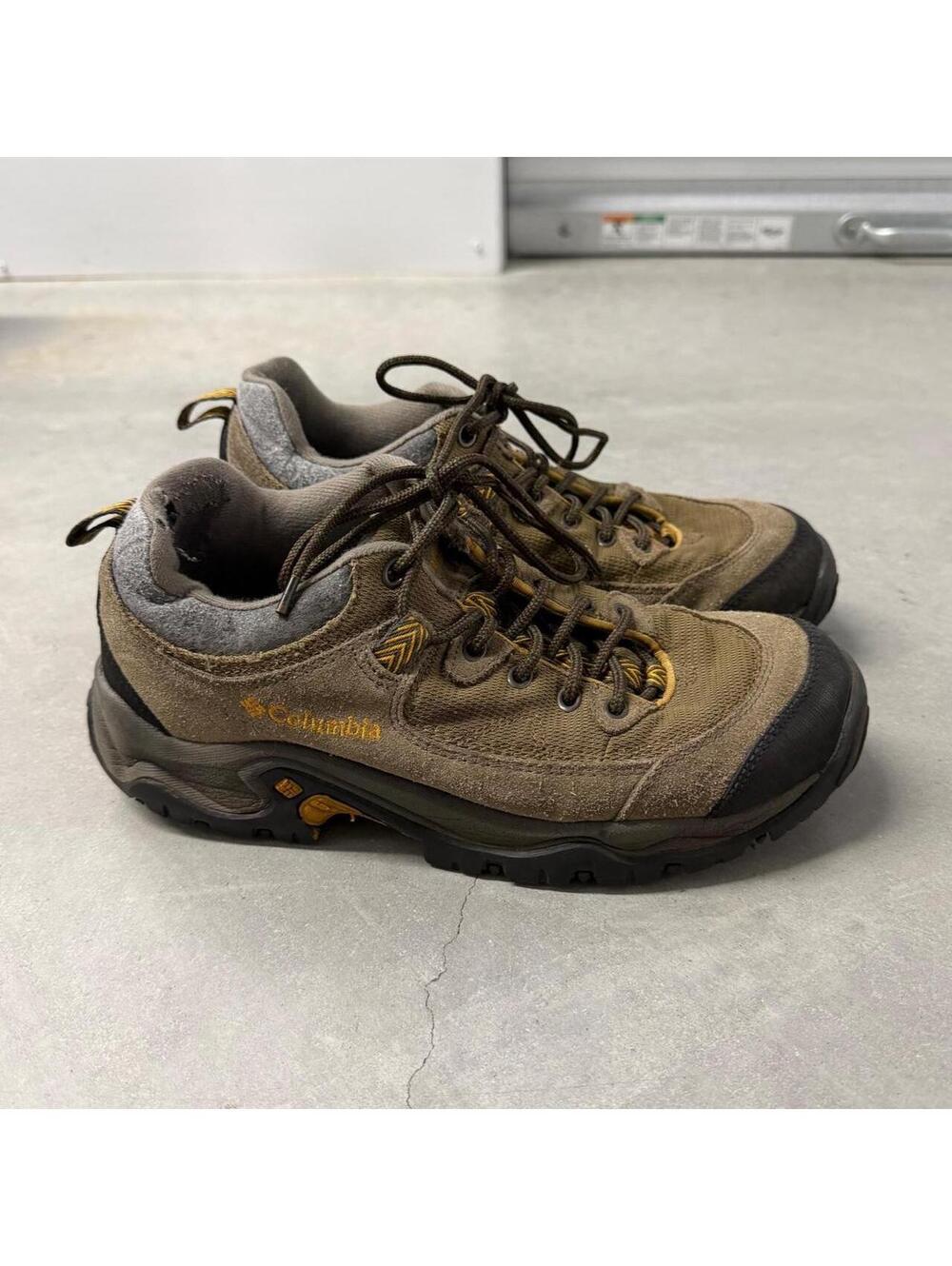 Columbia Birke Trail Mens Size 8 Brown Suede Hiking Trail Shoes YM6390-255
